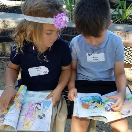 responsible children reading books